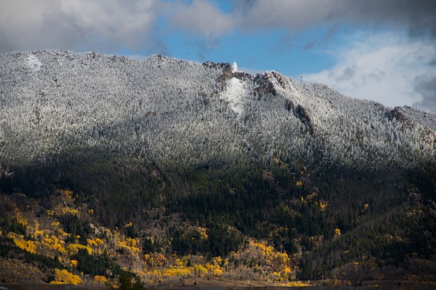 Our Lady of the Rockies, a 90-foot statue, overlooks the city of Butte.