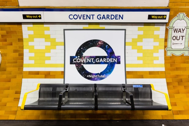 Special Roundels on the Piccadilly Line to mark the beginning of Night Tube service. (Photo courtesy of Transport For London)