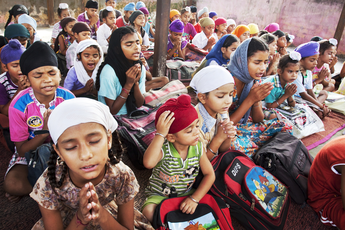 The tuition center in Meerpur village, Gurdaspur district, educates children and introduces them to Sikhism. It has more than 150 students.