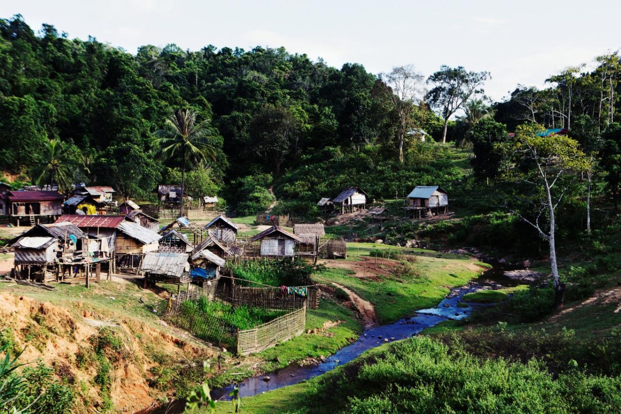 A village in Laos.