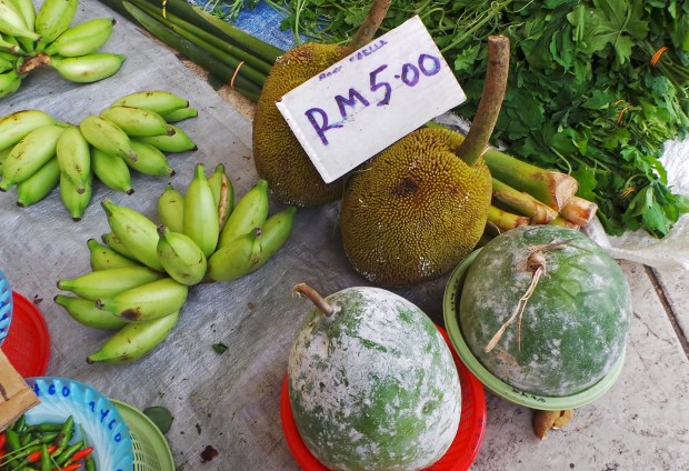 Tarap, bananas and durian. (Photo by Mark Hay)