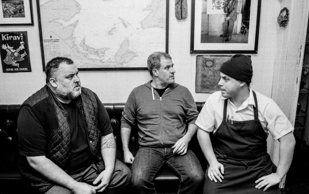 L to R: David McMillan, Fred Morin, and Marc-Olivier Frappier (Photo courtesy of Vin Papillon)