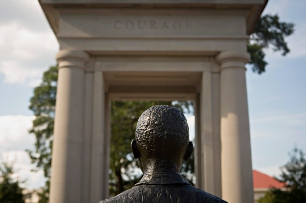 The James Meredith Civil Rights Monument.