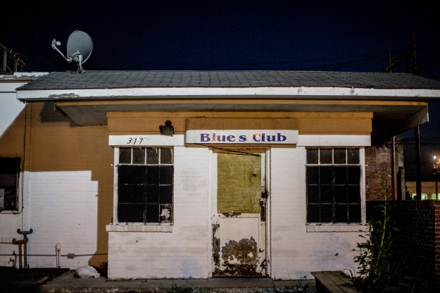1. The Holy Moly. / 2. The boarded-up exterior of an old blues club in downtown Clarksdale.