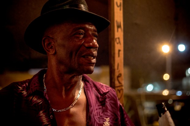 Eddie, a Clarksdale resident, stands for a portrait at Ground Zero Blues Club.