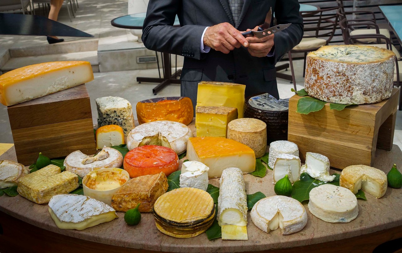 The Cheese Cart at Chef Gerald Passedat's Le Petit Nice in Marseille.