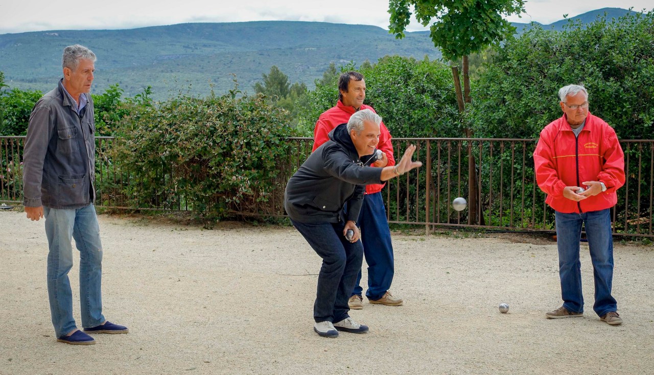 Bourdain: "I have no idea how we won this game of petanque."