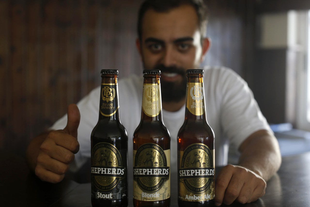 Alaa Sayej fell in love with beer while studying in the UK. He started brewing from home and sold some beers to his landlady before returning to Palestine. (Photo courtesy of Shepherds)