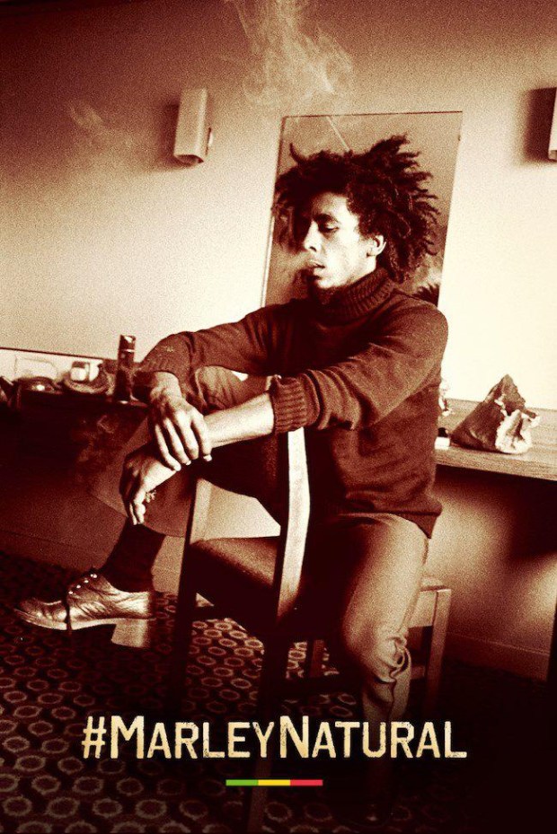 A promotional shot for Marley Natural, “the official Cannabis brand of Bob Marley.” One of Marley’s favorite strains, Lamb’s Bread, is sold throughout California in medical marijuana dispensaries. (Photo courtesy of Marley Natural)