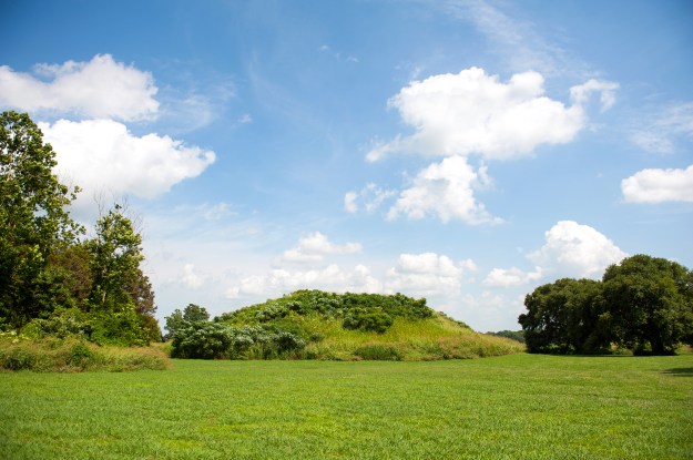 1. The mounds at Winterville, though unassuming, are one of the most visible remnants of the Mississippian presence in the Delta. / 2. Farmers often find Mississippian artifacts and arrowheads in their fields.