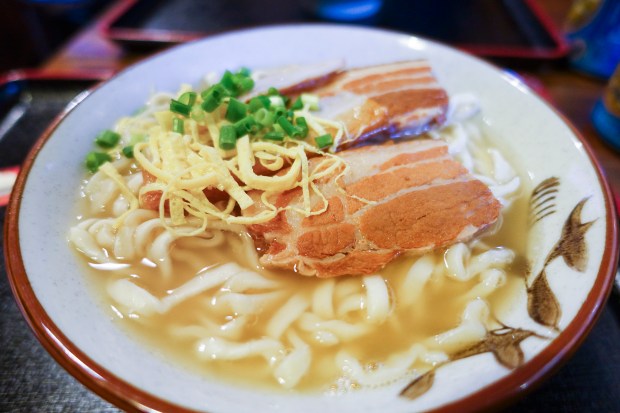 Okinawa Soba at Nishimachi Soba.