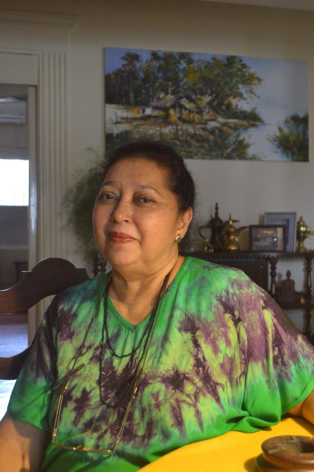 Lorraine Bartholomeusz in her home in Colombo.