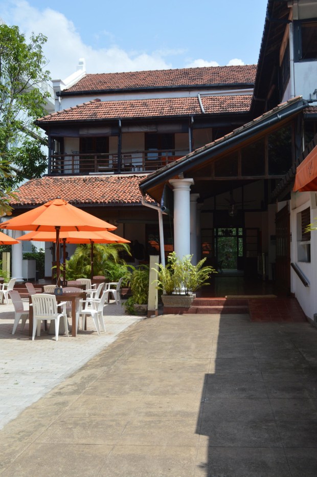 The Dutch Burgher Union premises, with the VOC Café in the foreground.