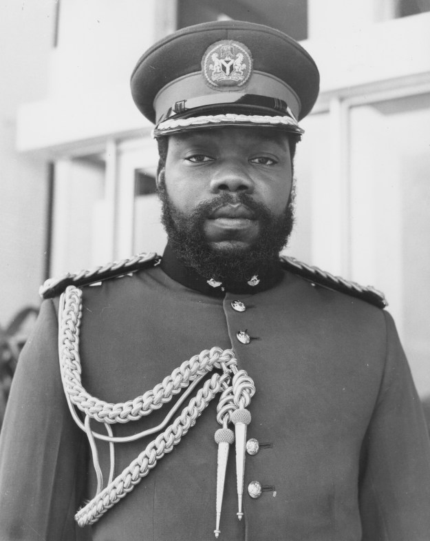 1. Major General Johnson Aguiyi-Ironsi in Nigeria, c. 1966. (Photo by Norman Potter/Stringer via Getty Images) / 2. Colonel Odumegwu Ojukwu, c. 1966. (Photo by Keystone Features/Hulton Archive via Getty Images)