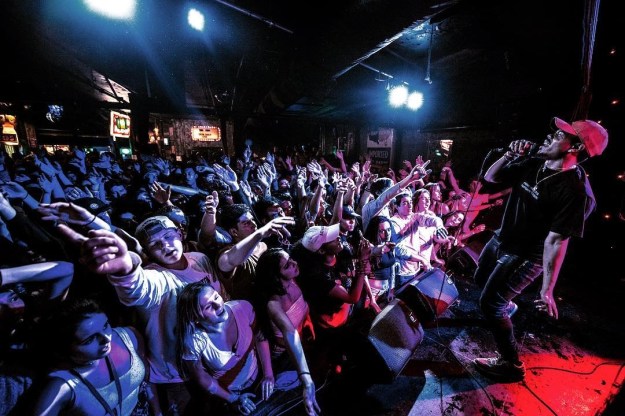 1. Taylor Bennett performs at Chop Suey. (Photo by: Sam Lewis) / 2. The bar at Chop Suey. (Photo courtesy of Chop Suey)