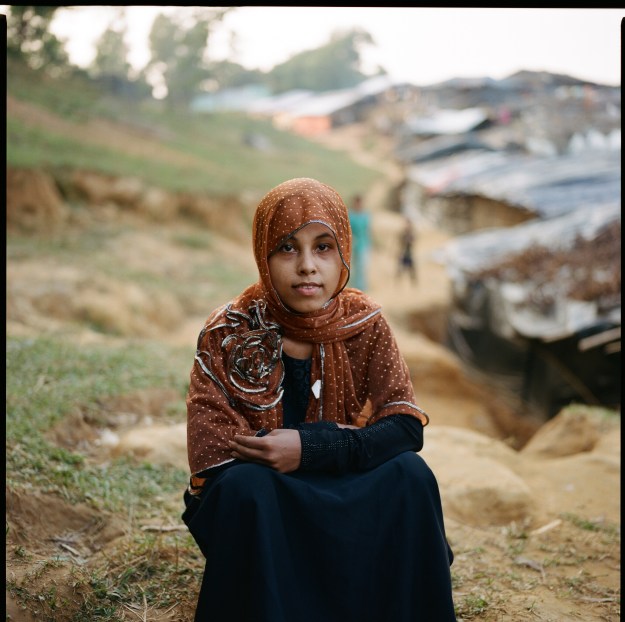 “I am Munwara Begum from Boli Bazar, Burma. I fled on the 25th of August to Bangladesh fearing my life, and came with my young children.”