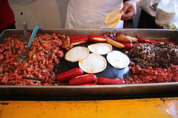 Discada stand in Torreon, Coahuila. (Photo by Bill Esparza)