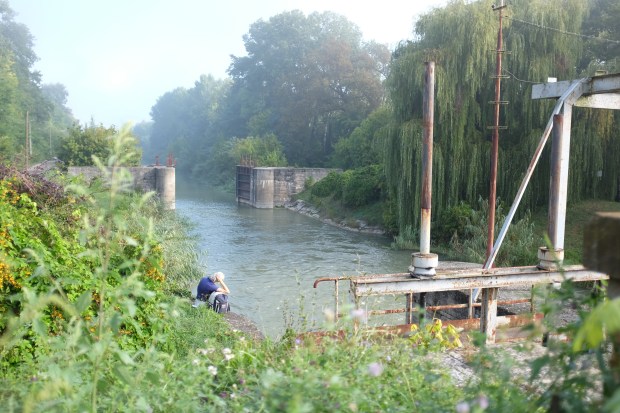 Morning in the maze of canals between Bezdan and the Danube in Serbia.