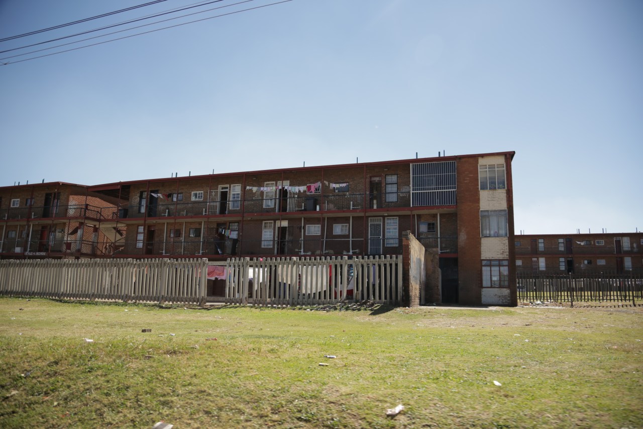 A housing development in El Dorado Park, an area of Soweto where several of The Commandos live with their parents.