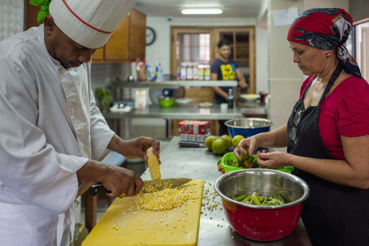 The cooks at Le Chansonnier.