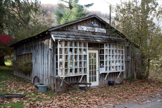 Photo 1: Photo by Andrew Bain via Wikimedia Commons. Photo 2: The Honey Haus located in Helvetia, West Virginia. Photo courtesy of the Library of Congress.
