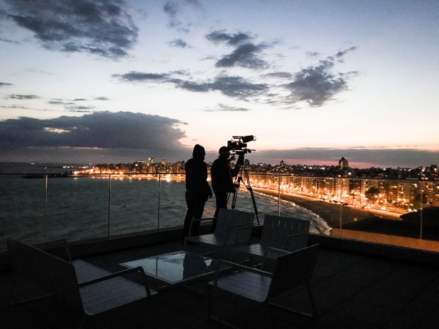 DP Fred Menou shoots Montevideo at night.