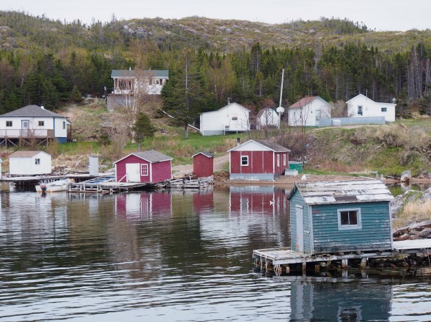 Docks on the island. Basic services are a 45-minute ferry ride away.