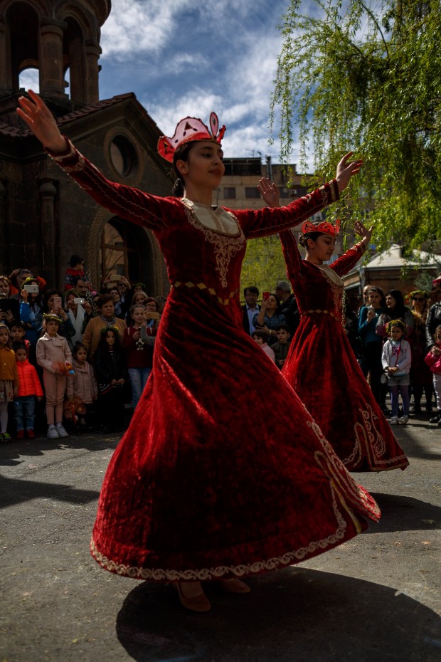 An Easter celebration at Zoravor S. Astvatsatsin Church.