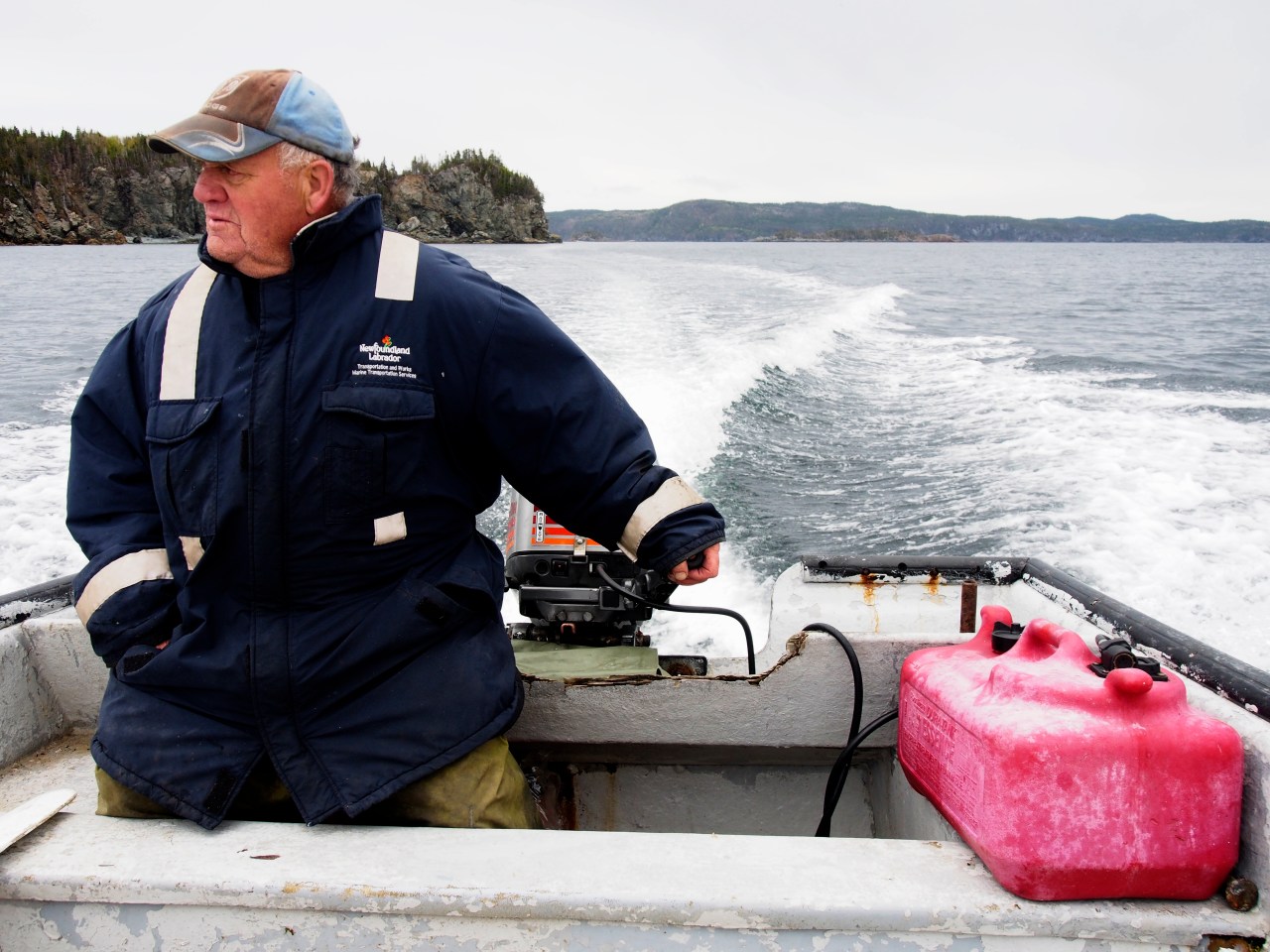 Resident Cyril Oxford taking his boat around LBI.