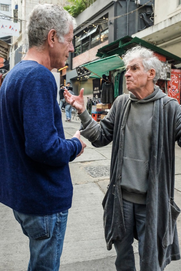 Tony and Doyle on the streets of Hong Kong.