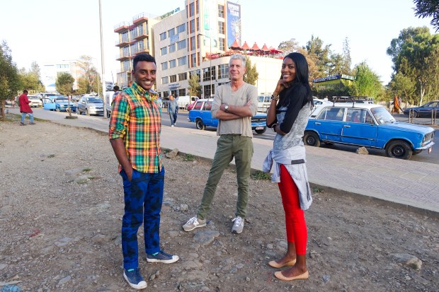 Marcus, Tony, and Maya in Ethiopia.