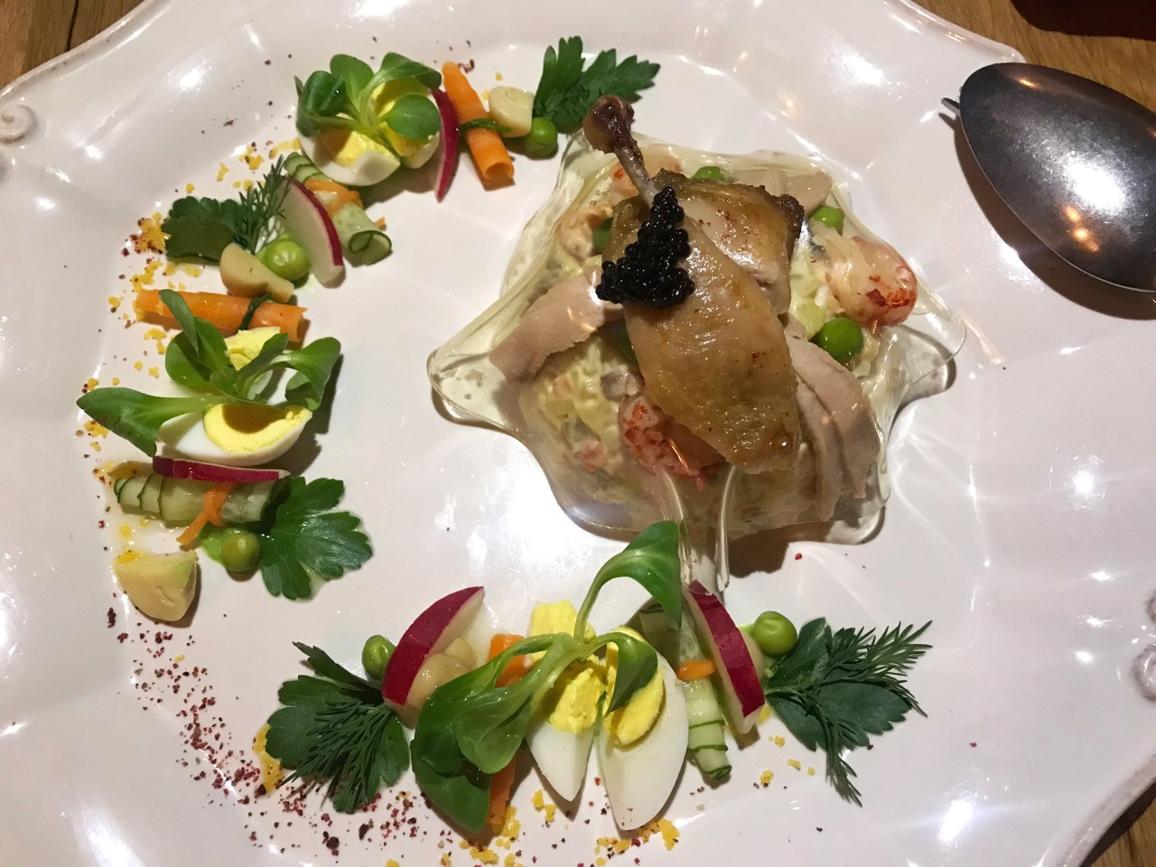 The Olivier salad at Matryoshka. Photo by Alexa van Sickle.
