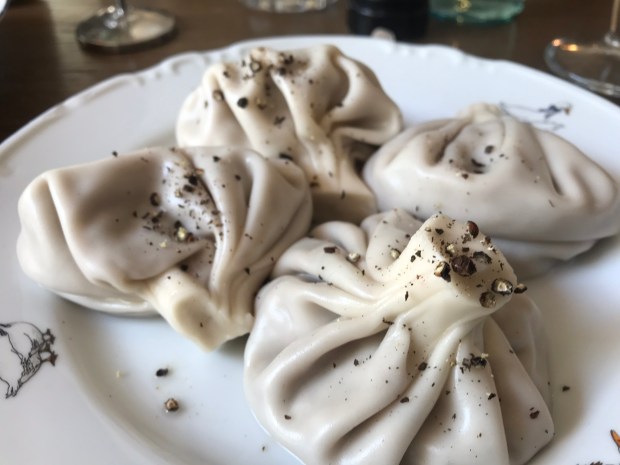 Khinkali (soup dumplings). Photo by Alexa van Sickle.