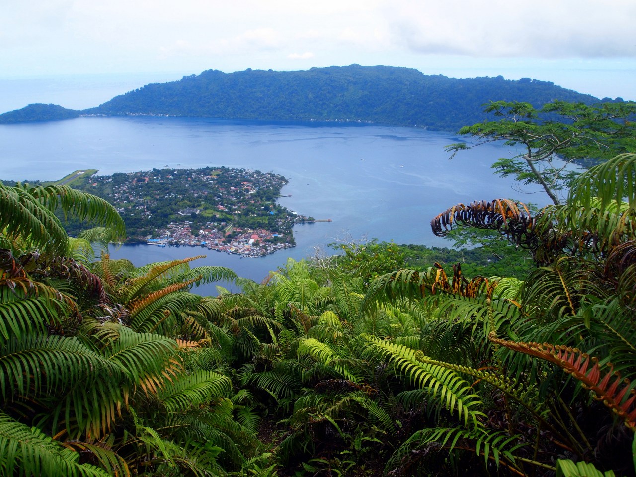 The view over Banda harbor.