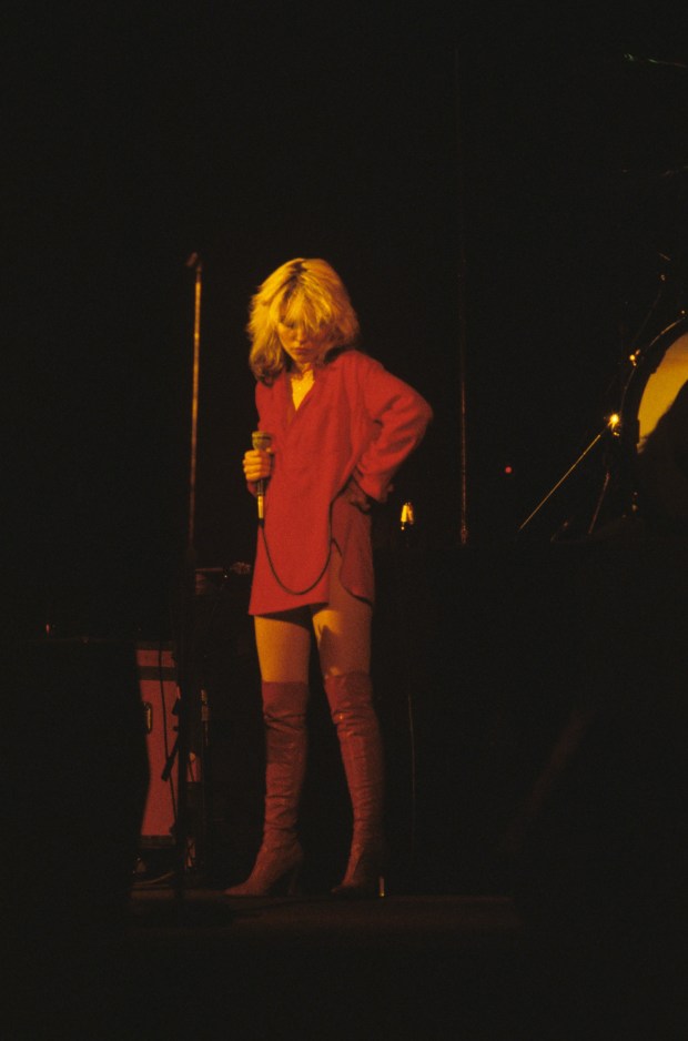 Blondie's Debbie Harry at the Palladium. Photo: Waring Abbott/Getty Images