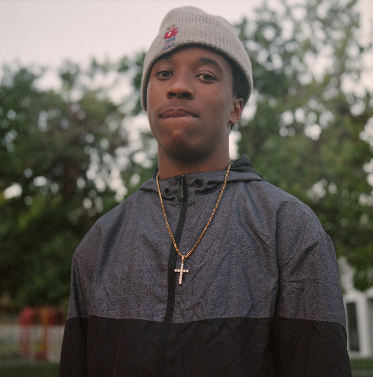 Eric, 18, poses for a portrait in Overtown.