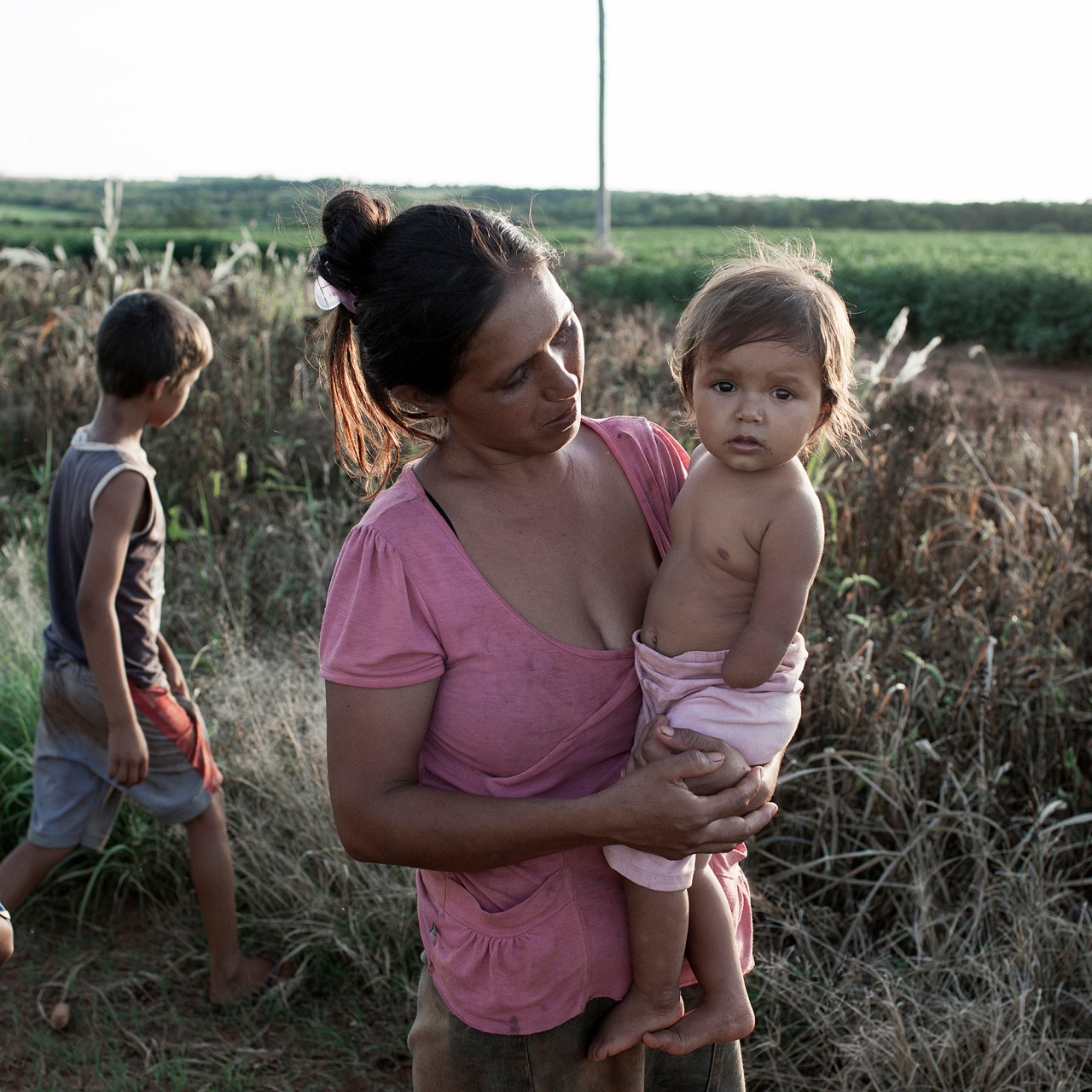 Magdalena Prete, 30, with her daughter Andrea Natali. Prete believes her daughter was born without a hand due to exposure to pesticides during her pregnancy.
