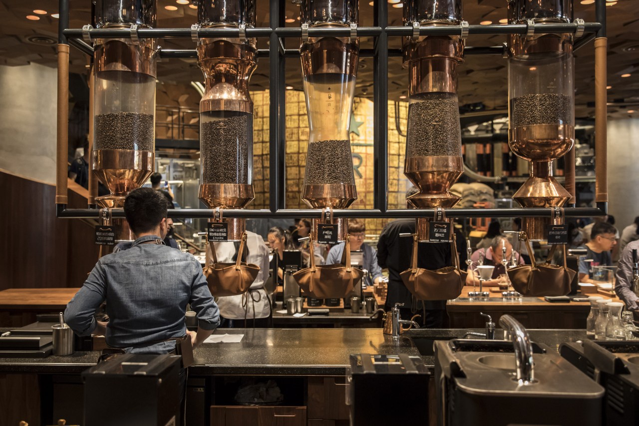 The Starbucks Corp. Reserve Roastery store. Photo by Shen/Bloomberg via Getty Images.