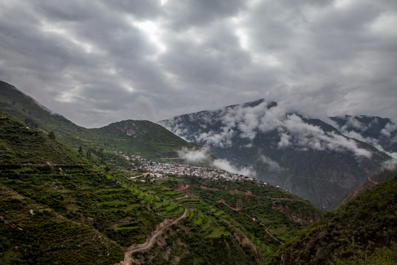 The clouds drift through Sarhua.